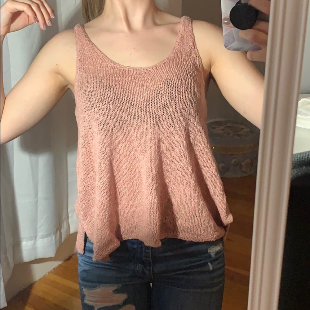 Sweater Pink Tank Top WORN ONCE